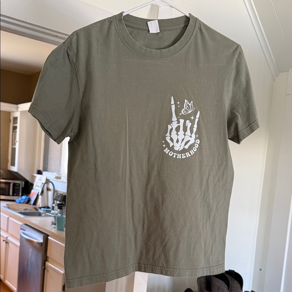 Olive Green Graphic T-Shirt